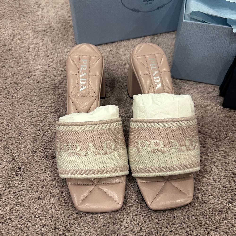 Prada block heel